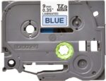 Brother TZe521 Nastro laminato originale per etichette - Testo nero su sfondo blu - Larghezza 9 mm x 8 metri