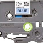 Brother TZe531 Nastro laminato originale per etichette - Testo nero su sfondo blu - Larghezza 12 mm x 8 metri