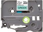 Brother TZe731 Nastro laminato originale per etichette - Testo nero su sfondo verde - Larghezza 12 mm x 8 metri