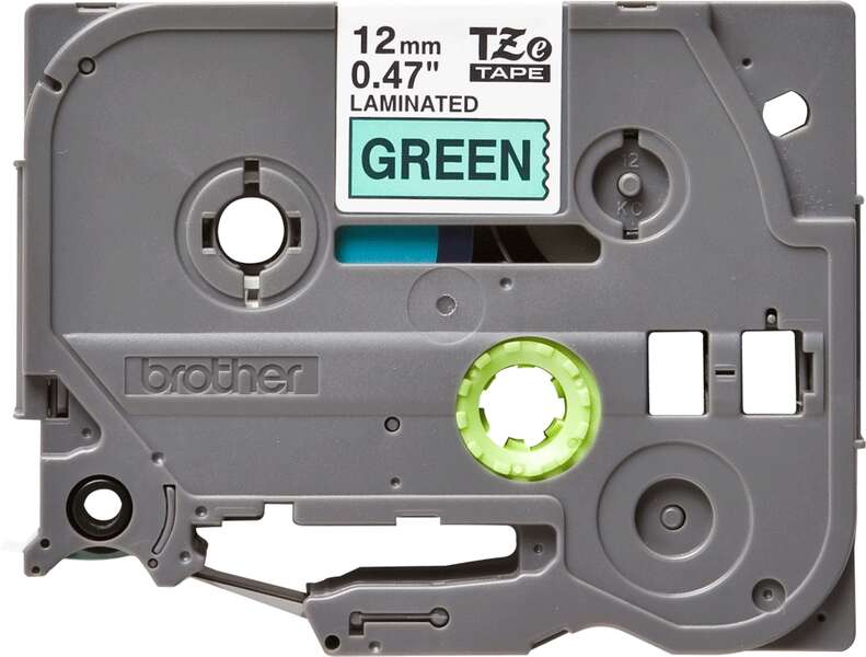 Brother TZe731 Nastro laminato originale per etichette - Testo nero su sfondo verde - Larghezza 12 mm x 8 metri Brother TZe731 Nastro laminato originale per etichette - Testo nero su sfondo verde - Larghezza 12 mm x 8 metri