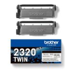 Brother TN2320 Nero Confezione da 2 cartucce toner originali - TN2320TWIN