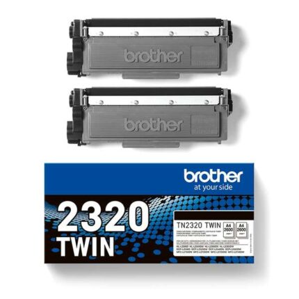 Brother TN2320 Nero Confezione da 2 cartucce toner originali - TN2320TWIN