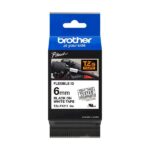 Brother TZeFX211 Nastro laminato flessibile originale per etichette - Testo nero su sfondo bianco - Larghezza 6 mm x 8 metri