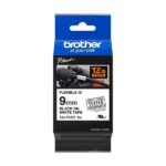 Brother TZeFX221 Nastro laminato flessibile originale per etichette - Testo nero su sfondo bianco - Larghezza 9 mm x 8 metri