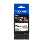 Brother TZeFX251 Nastro laminato flessibile originale per etichette - Testo nero su sfondo bianco - Larghezza 24 mm x 8 metri