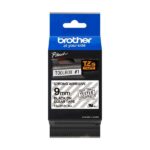 Brother TZeS121 Nastro laminato super adesivo originale per etichette - Testo nero su sfondo trasparente - Larghezza 9 mm x 8 metri