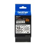 Brother TZeS131 Nastro laminato super adesivo originale per etichette - Testo nero su sfondo trasparente - Larghezza 12 mm x 8 metri