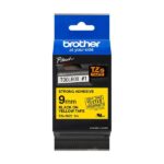 Brother TZeS621 Nastro laminato super adesivo originale per etichette - Testo nero su sfondo giallo - Larghezza 9 mm x 8 metri