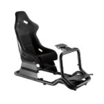Cromad Pro R3 Sedile simulatore di guida - Supporto per pedali e volante - Completamente regolabile - Robusto - Peso massimo 130 kg