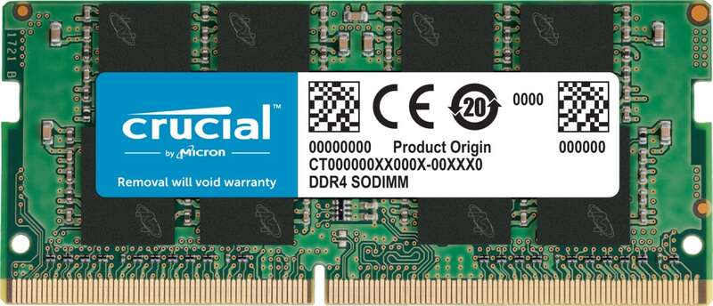 Crucial Memoria RAM SO-DIMM DDR4 2400Mhz PC4-19200 8GB CL17 Crucial Memoria RAM SO-DIMM DDR4 2400Mhz PC4-19200 8GB CL17