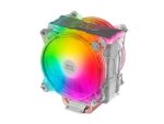 Mars Gaming Doppia ventola CPU 120 mm con dissipatore - Illuminazione ARGB - Fino a 220 W - Velocità max. 1600 giri/min - 6 heatpipe
