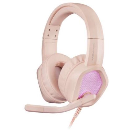 Mars Gaming MH320 Cuffie da gioco con microfono pieghevole - Illuminazione RGB - Archetto regolabile - Cuscinetti imbottiti - Controllo sul cavo - Cavo intrecciato da 2 m