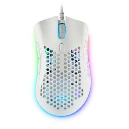 Mars Gaming MMEX Mouse da gioco USB 32000 dpi - Scocca con pannello traforato - 7 pulsanti programmabili - Illuminazione RGB Chroma - Per destrimani - Cavo da 1 Mars Gaming MMEX Mouse da gioco USB 32000 dpi - Scocca con pannello traforato - 7 pulsanti programmabili - Illuminazione RGB Chroma - Per destrimani - Cavo da 1