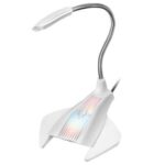 Mars Gaming MMiC Microfono da tavolo con collo flessibile USB - Illuminazione RGB - Pulsante mute - Cavo da 1