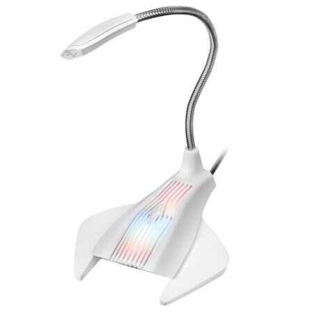 Mars Gaming MMiC Microfono da tavolo con collo flessibile USB - Illuminazione RGB - Pulsante mute - Cavo da 1 Mars Gaming MMiC Microfono da tavolo con collo flessibile USB - Illuminazione RGB - Pulsante mute - Cavo da 1