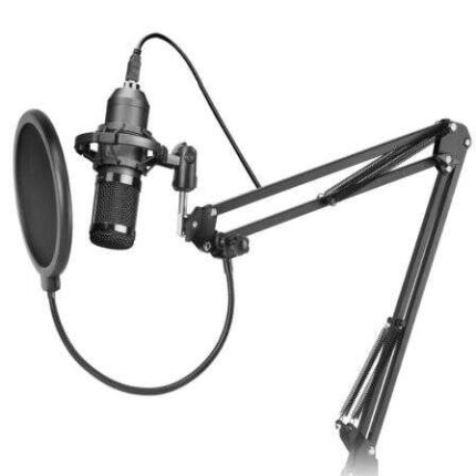 Mars Gaming MMICPRO Microfono USB cardioide con braccio estensibile per streaming - Supporto antivibrazioni - Cavo da 2