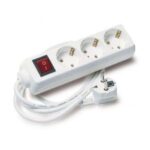 Elbat Regolatore di tensione - 3x Schukos - Interruttore On/Off - Cavo da 1