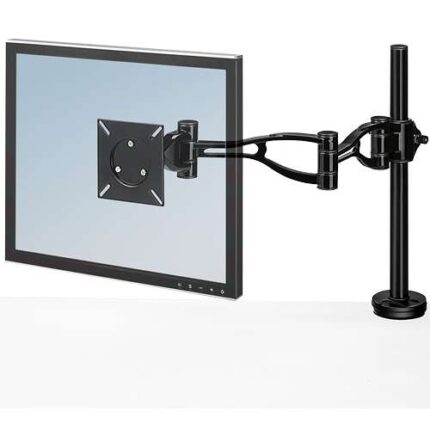 Fellowes Braccio per monitor singolo - Regolabile in altezza - Regolabile in profondità - Regolazione dell'inclinazione - Peso massimo 10 kg