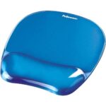 Fellowes Crystal Tappetino con poggiapolsi in gel - Resistente alle macchie - 20x23 cm - Colore blu
