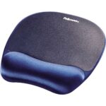 Fellowes Tappetino con poggiapolsi in schiuma memory foam - Comfort eccezionale - Colore zaffiro
