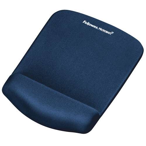 Fellowes PlushTouch Tappetino con poggiapolsi Foam Fusion - Comfort superiore - Protezione antibatterica - Base antiscivolo - Colore blu Fellowes PlushTouch Tappetino con poggiapolsi Foam Fusion - Comfort superiore - Protezione antibatterica - Base antiscivolo - Colore blu