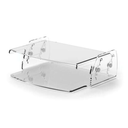 Fellowes Clarity Supporto regolabile per monitor - 5 impostazioni di altezza - Spazio inferiore per accessori - Peso massimo 10 kg