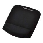 Fellowes PlushTouch Tappetino con poggiapolsi Foam Fusion - Base antiscivolo - Materiale extra morbido - Protezione antibatterica - Colore nero