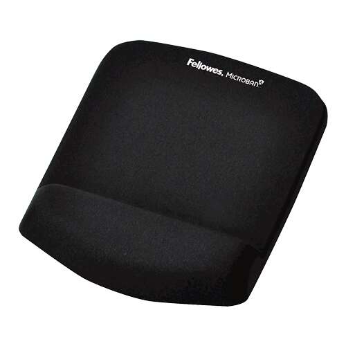 Fellowes PlushTouch Tappetino con poggiapolsi Foam Fusion - Base antiscivolo - Materiale extra morbido - Protezione antibatterica - Colore nero Fellowes PlushTouch Tappetino con poggiapolsi Foam Fusion - Base antiscivolo - Materiale extra morbido - Protezione antibatterica - Colore nero