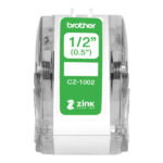 Brother CZ1002 Rotolo di etichette originali di dimensioni personalizzate - Larghezza 12 mm x 5 metri - Zero Ink