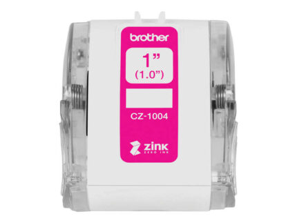 Brother CZ1004 Rotolo di etichette originali di dimensioni personalizzate - Larghezza 25 mm x 5 metri - Zero Ink