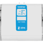 Brother CZ1005 Rotolo di etichette originali di dimensioni personalizzate - Larghezza 50 mm x 5 metri - Zero Ink