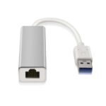 Aisens Convertitore adattatore di rete RJ45 a USB 3.0 Gigabit 10/100/1000 Mbps - Colore argento