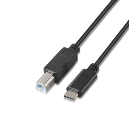Cavo USB 2.0 Aisens per stampante 3A - Tipo USB-C maschio a B maschio - 1