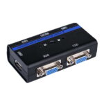 Aisens Commutatore KVM VGA USB 1U-2PC+Cavo - Colore Nero