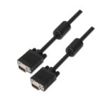 Cavo SVGA con ferrite Aisens - HDB15/Maschio-HDB15/Maschio - 10 m - Colore nero