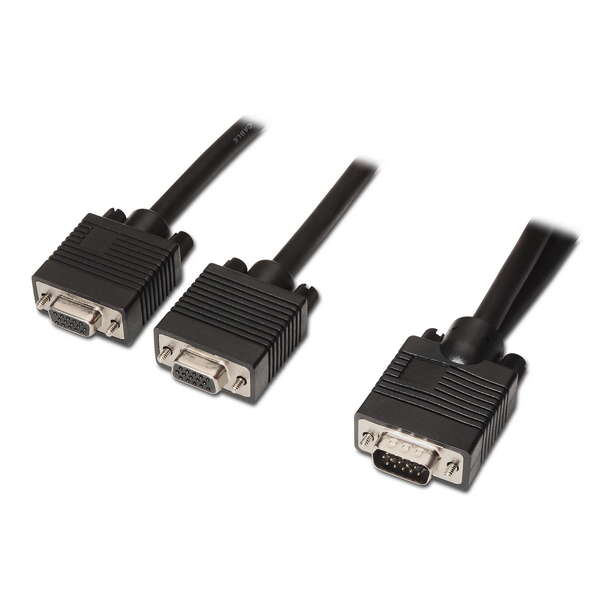 Aisens Cavo splitter SVGA - HDB15/M-2xHDB15/H - 45 cm - Colore nero Aisens Cavo splitter SVGA - HDB15/M-2xHDB15/H - 45 cm - Colore nero
