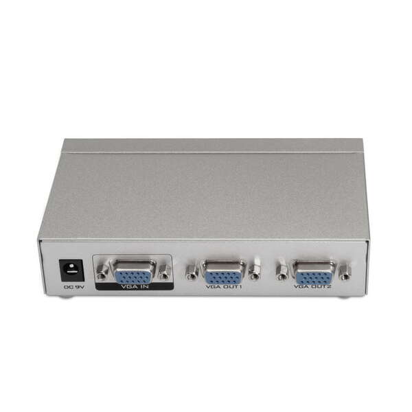 Aisens SVGA Duplicatore per 2 monitor con alimentazione - Colore argento Aisens SVGA Duplicatore per 2 monitor con alimentazione - Colore argento
