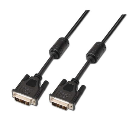 Cavo DVI Single Link 18+1 con ferrite Aisens - DVI-D maschio a DVI-D maschio - 1