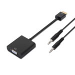 Aisens Convertitore HDMI a SVGA+Audio - HDMI A maschio-SVGA femmina+JACK 3