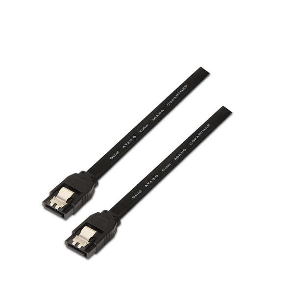 Cavo dati SATA III 6G con ganci Aisens - 0 Cavo dati SATA III 6G con ganci Aisens - 0
