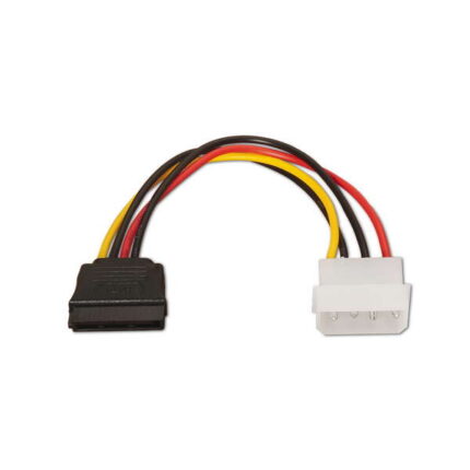 Cavo di alimentazione SATA Aisens - Molex 4pin/M-SATA femmina - 16 cm - 100% rame - Colore nero