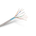Aisens Cavo di rete RJ45 Cat.6 FTP rigido AWG24 - Bobina da 100 m 100% rame per l'installazione - Colore grigio