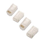 Aisens Confezione da 10 connettori RJ45 a 8 fili Cat.6 AWG24 - Colore trasparente