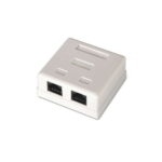 Aisens Rosetta da superficie RJ45 Cat.6 UTP 2 prese - Colore bianco