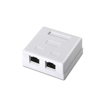 Aisens Rosetta da superficie RJ45 Cat.6 FTP 2 prese - Colore bianco
