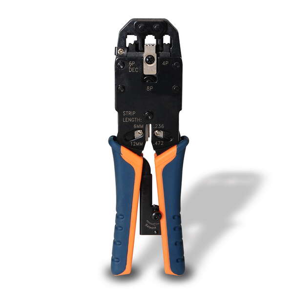 Aisens Pinza metallica a cricchetto per crimpatura RJ10/RJ11/RJ12/RJ45 - Colore nero Aisens Pinza metallica a cricchetto per crimpatura RJ10/RJ11/RJ12/RJ45 - Colore nero