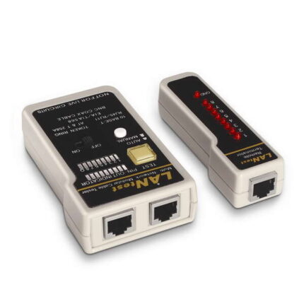 Aisens Tester per cavi RJ11/RJ12/RJ45 - Coassiale - Colore grigio