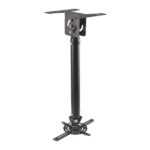 Aisens Supporto da soffitto universale professionale girevole - inclinabile ed estensibile per proiettore - Colore nero