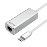Aisens Convertitore USB3.1 GEN1 da USB-C a Ethernet Gigabit 10/100/1000 Mbps - Colore nero