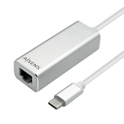 Aisens Convertitore USB3.1 GEN1 da USB-C a Ethernet Gigabit 10/100/1000 Mbps - Colore nero